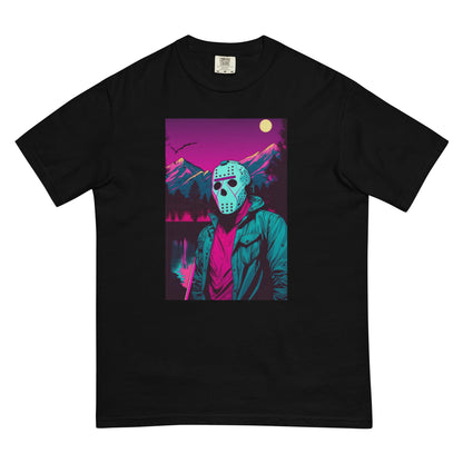 Vaporwave Killer Jason Voorhees Men’s garment-dyed heavyweight t-shirt