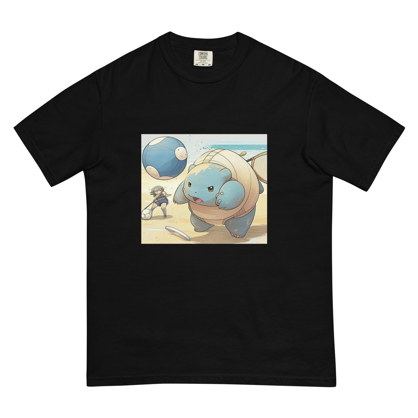 Blastoise at the Beach Men’s garment-dyed heavyweight t-shirt