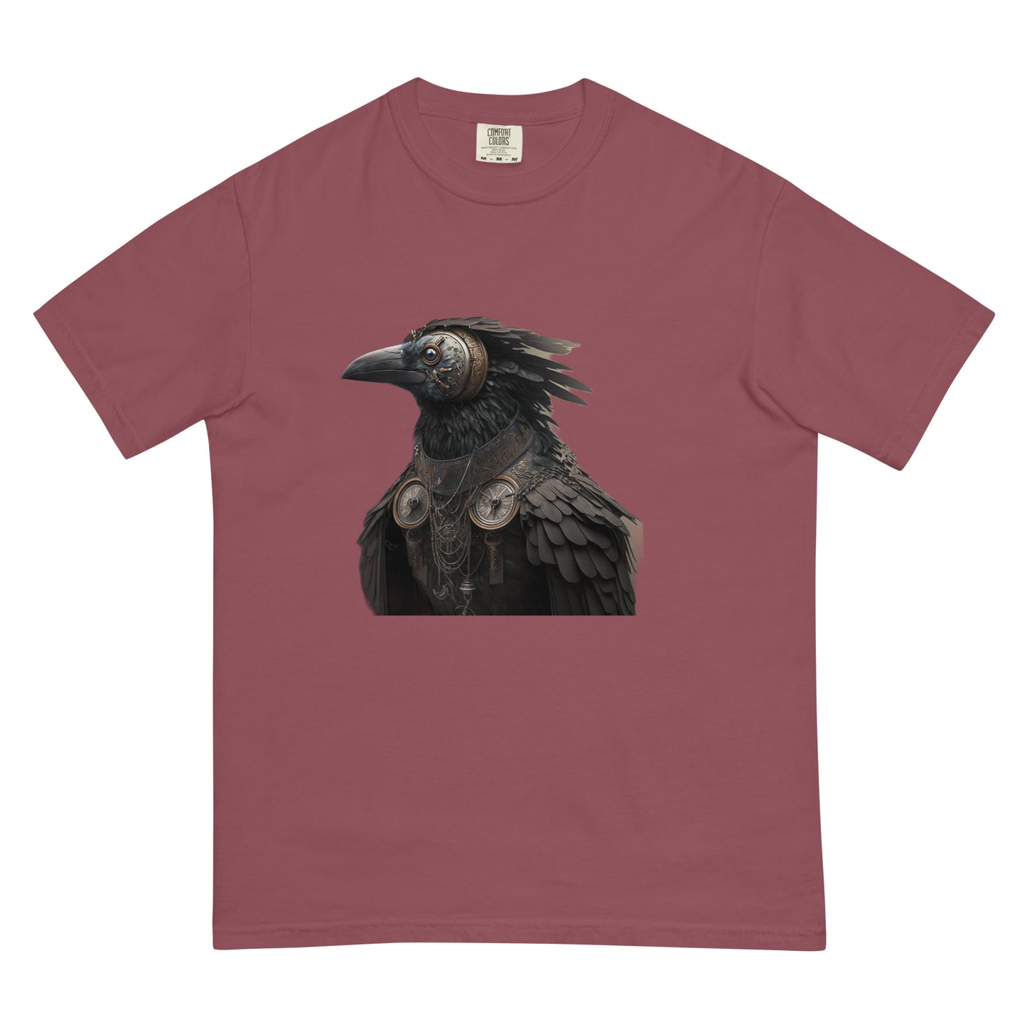 Steampunk Gothic Raven Crow heavyweight t-shirt