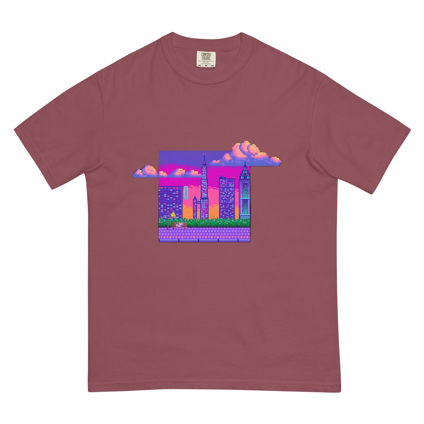 Pixel Scene heavyweight t-shirt