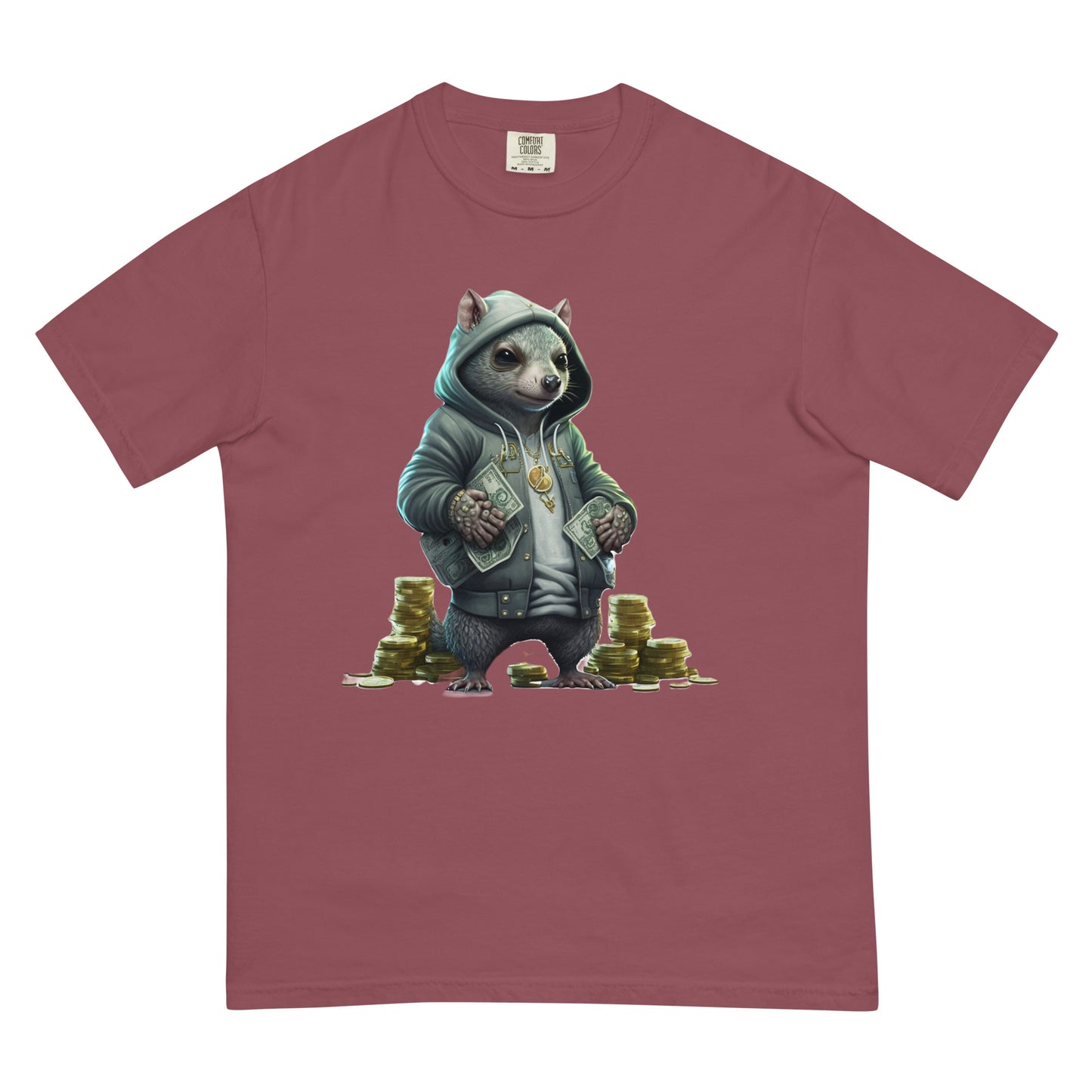 Slick Squirrel Men’s garment-dyed heavyweight t-shirt