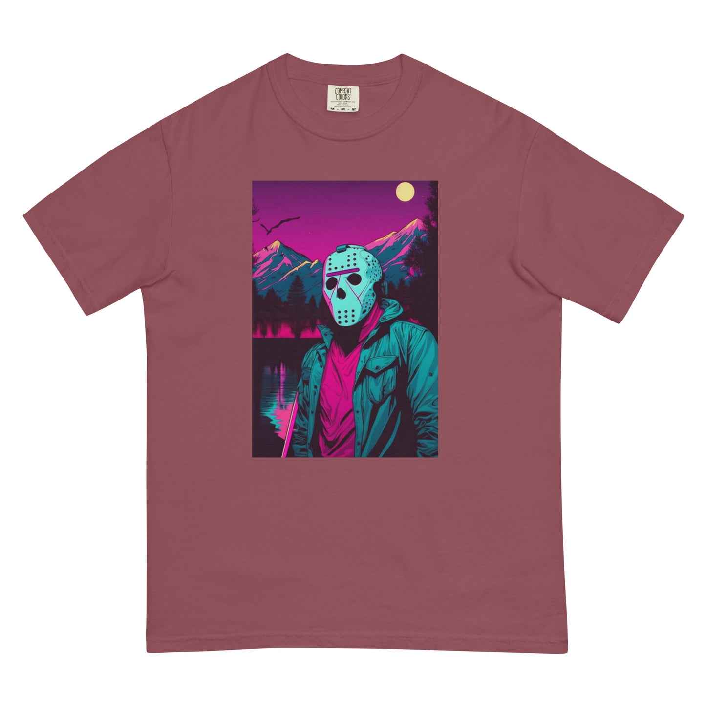 Vaporwave Killer Jason Voorhees Men’s garment-dyed heavyweight t-shirt