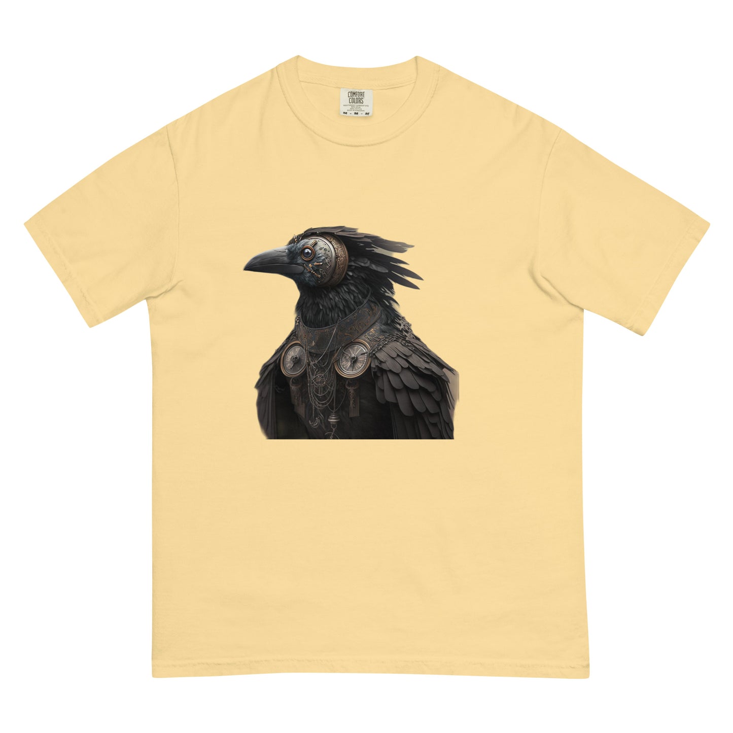 Steampunk Gothic Raven Crow heavyweight t-shirt