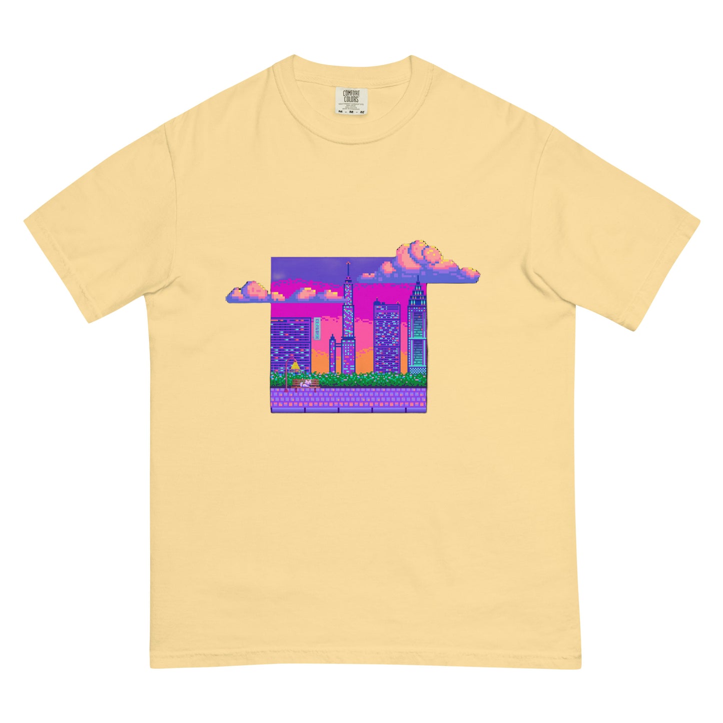 Pixel Scene heavyweight t-shirt