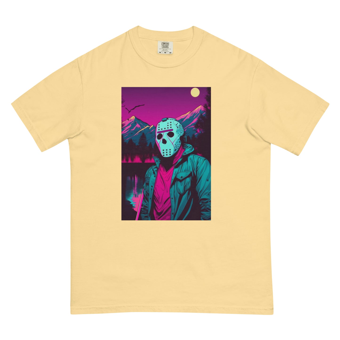 Vaporwave Killer Jason Voorhees Men’s garment-dyed heavyweight t-shirt