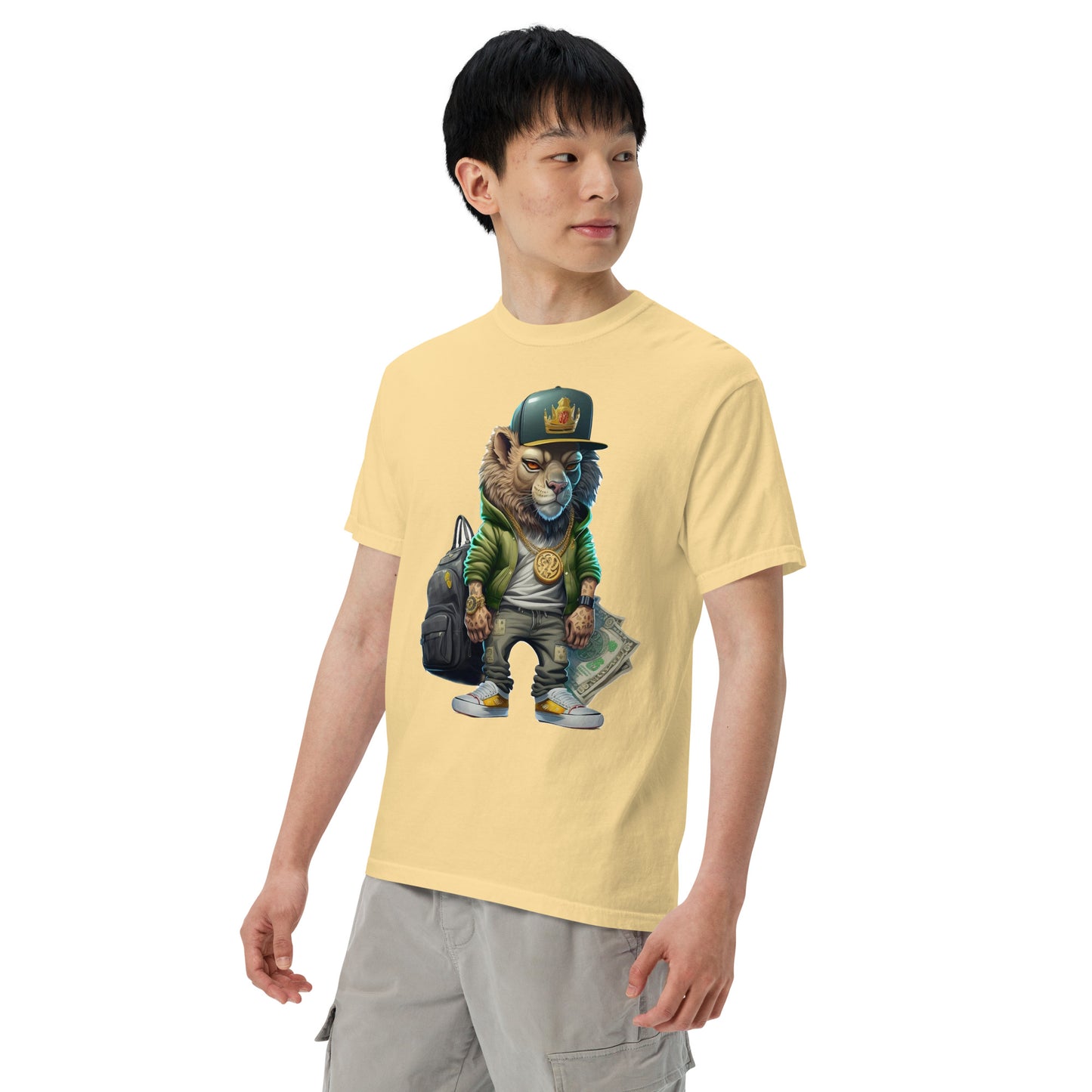 Lil' Lion Men’s garment-dyed heavyweight t-shirt