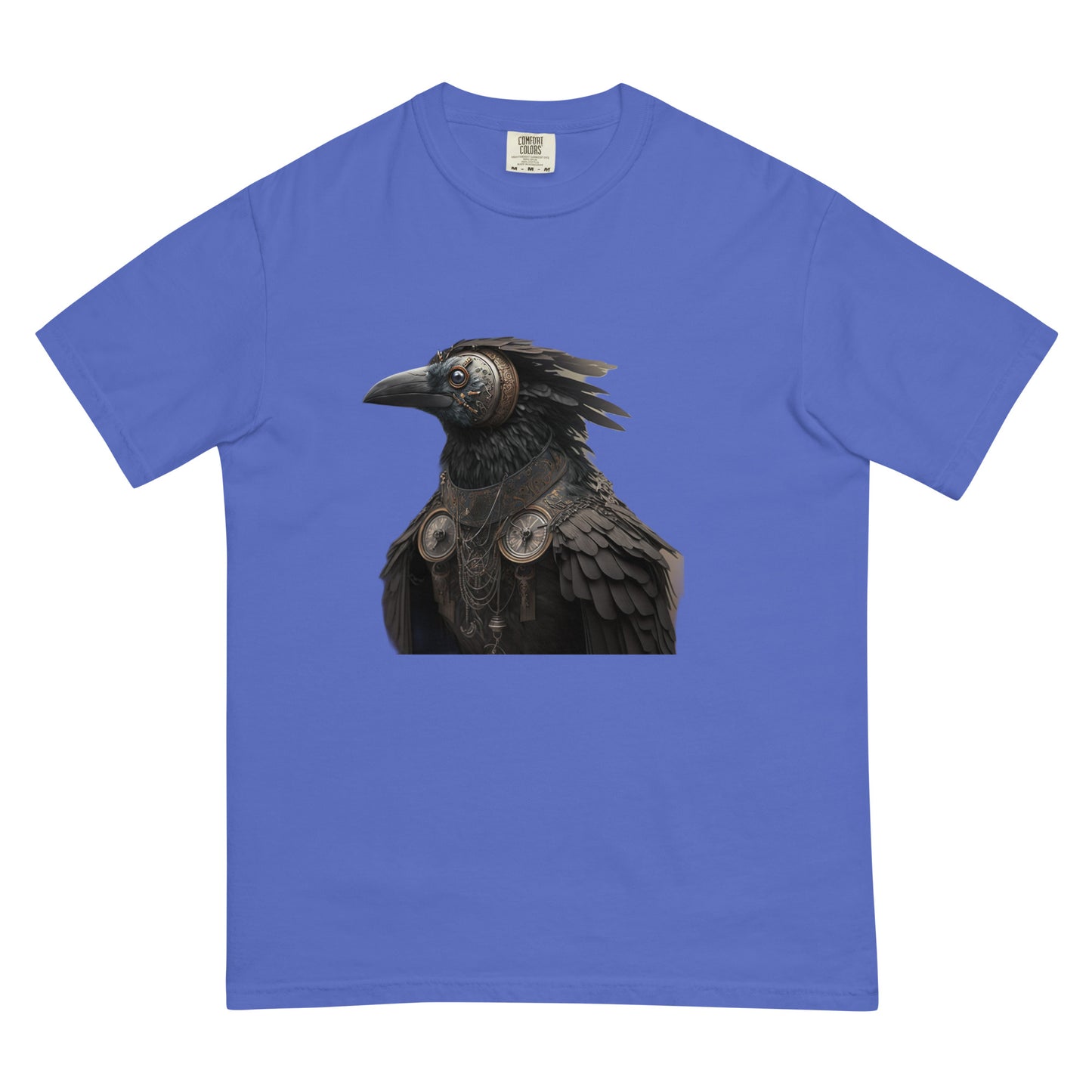 Steampunk Gothic Raven Crow heavyweight t-shirt