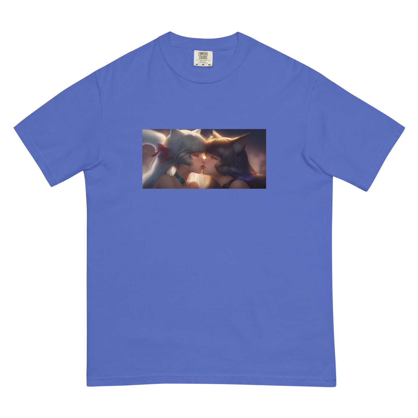 Kitty Waifus Kissing Men ’s garment-dyed heavyweight t-shirt