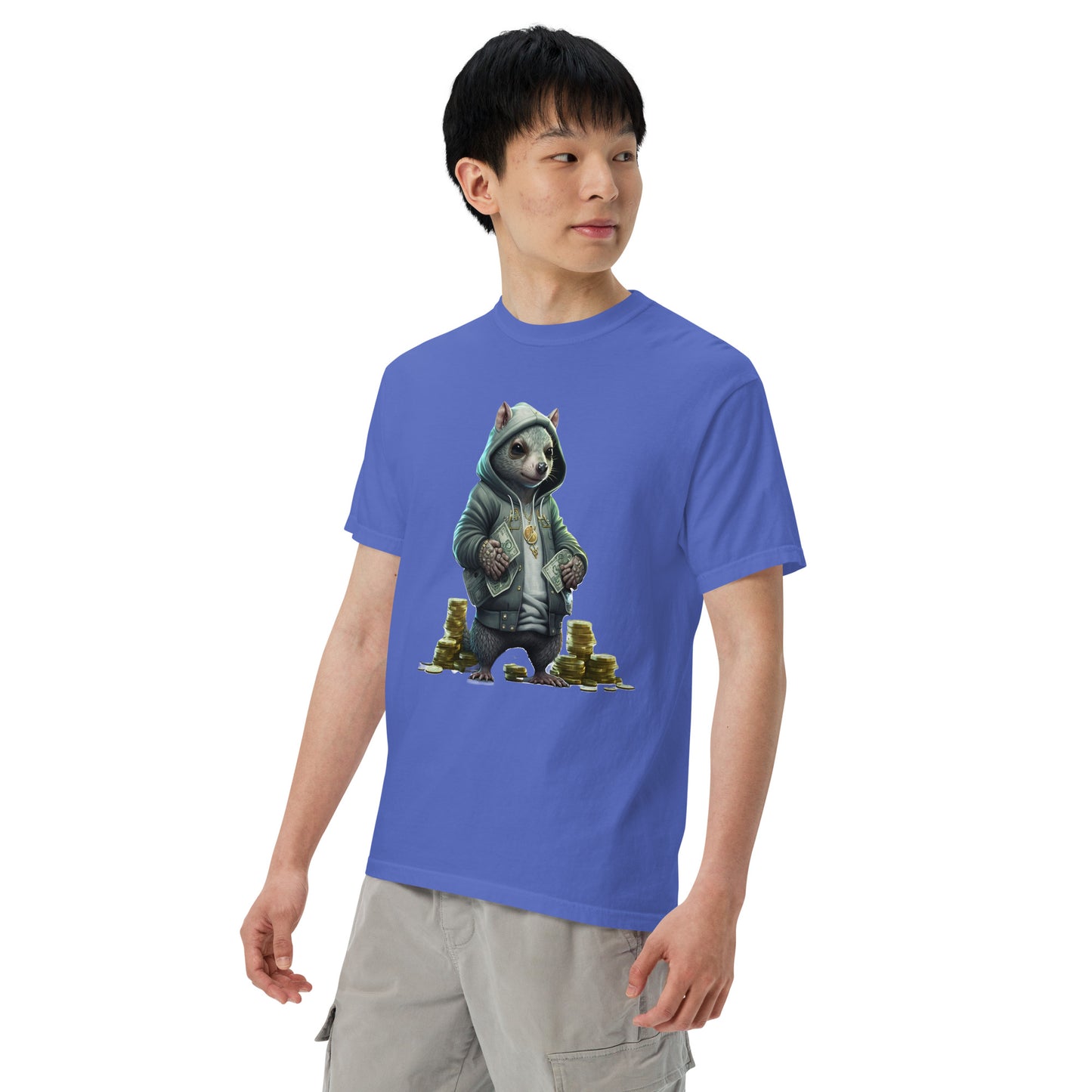 Slick Squirrel Men’s garment-dyed heavyweight t-shirt