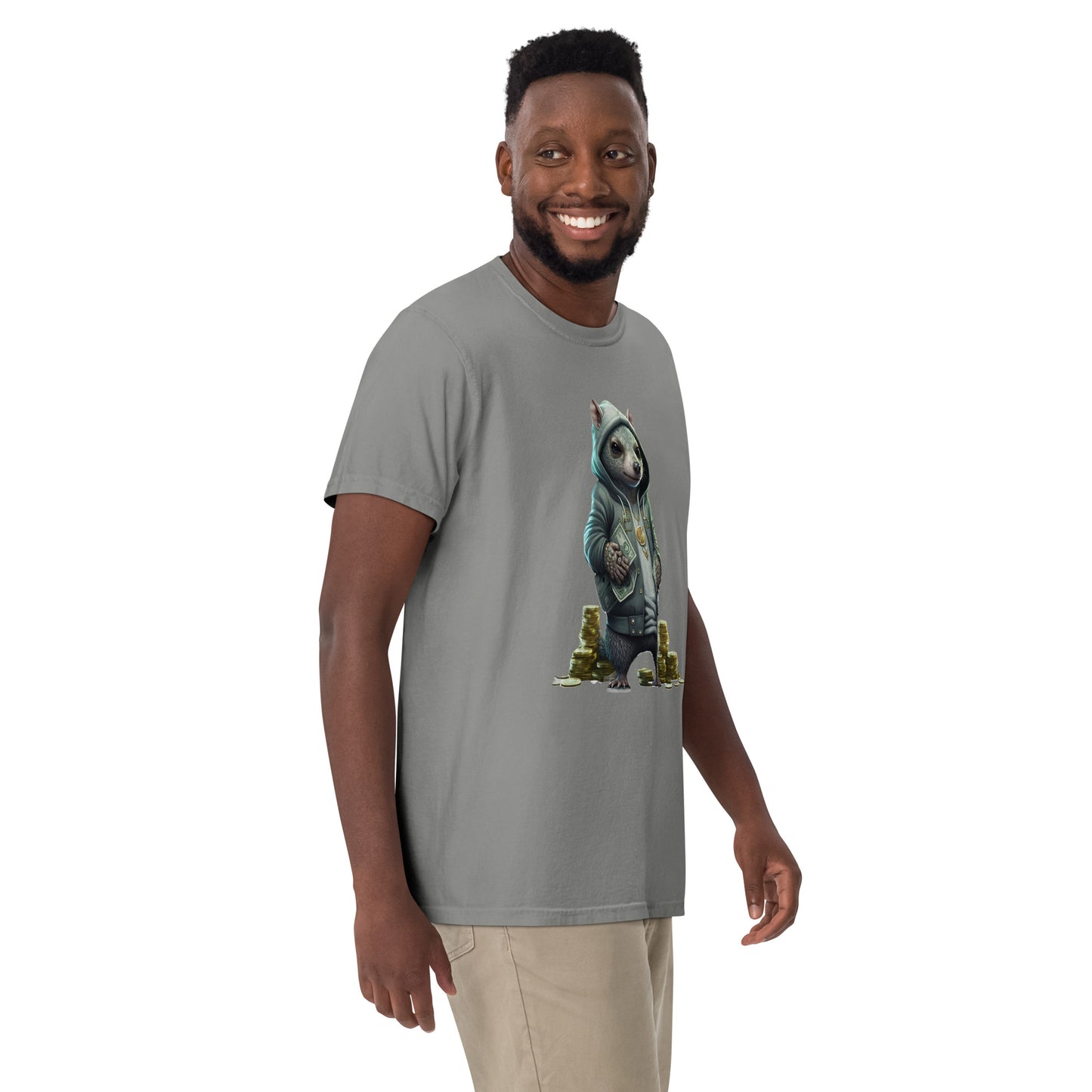 Slick Squirrel Men’s garment-dyed heavyweight t-shirt