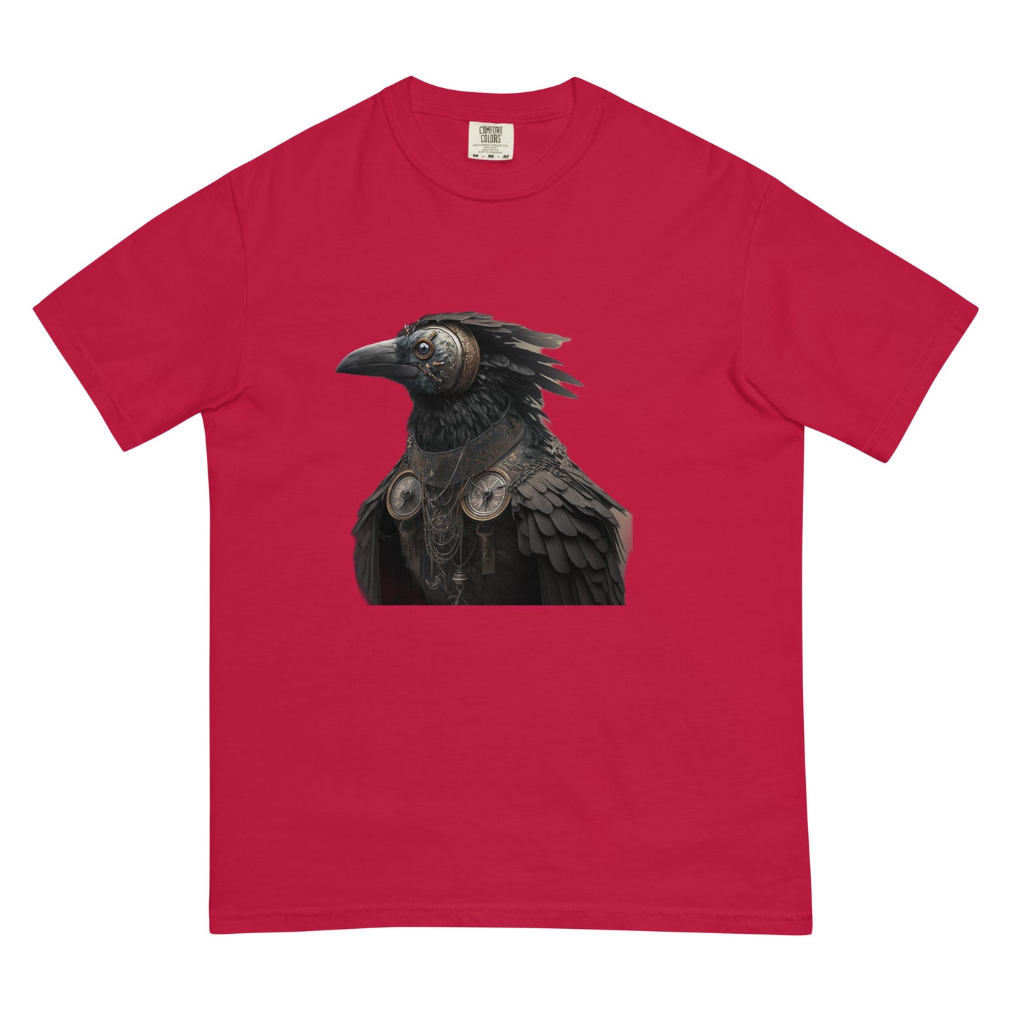 Steampunk Gothic Raven Crow heavyweight t-shirt