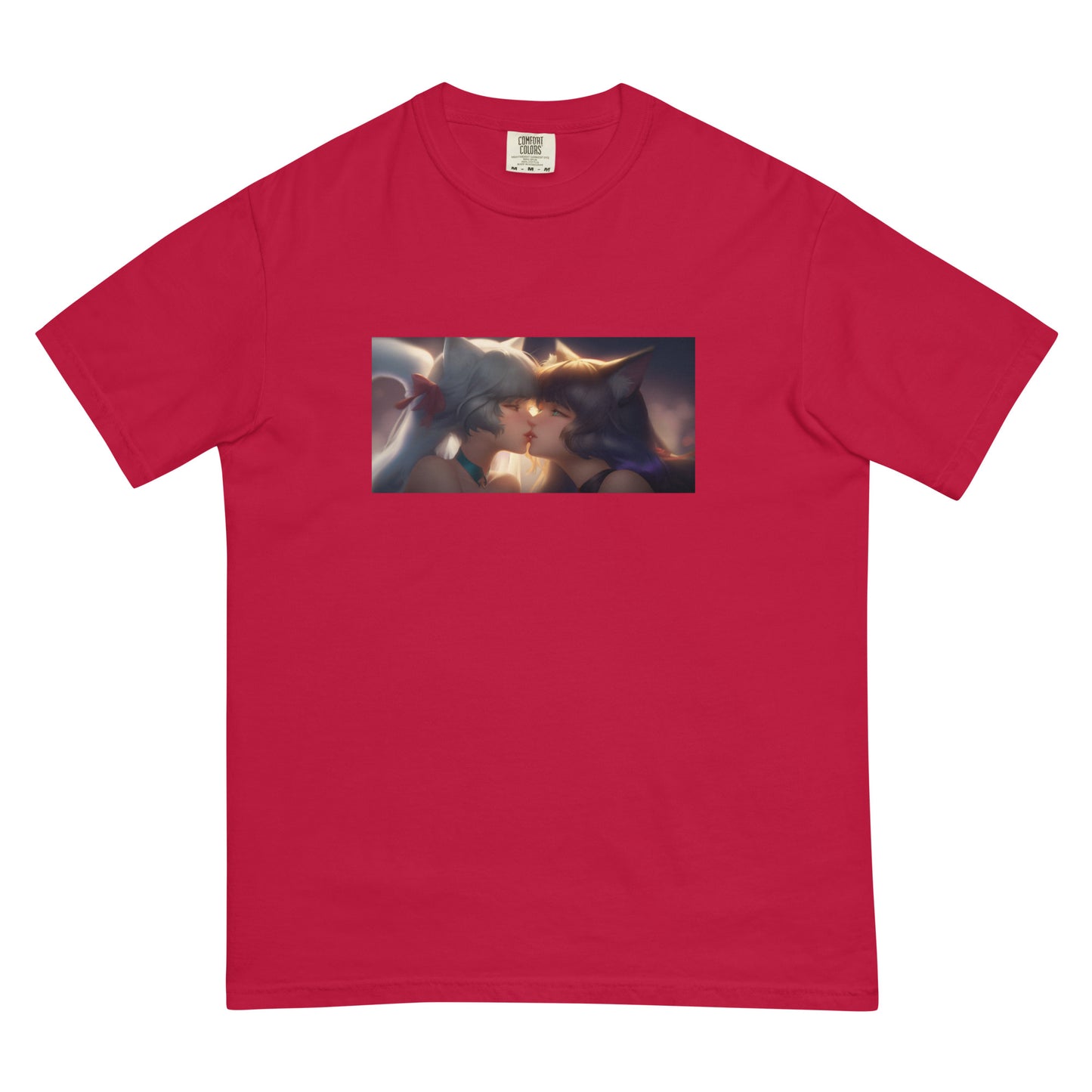 Kitty Waifus Kissing Men ’s garment-dyed heavyweight t-shirt