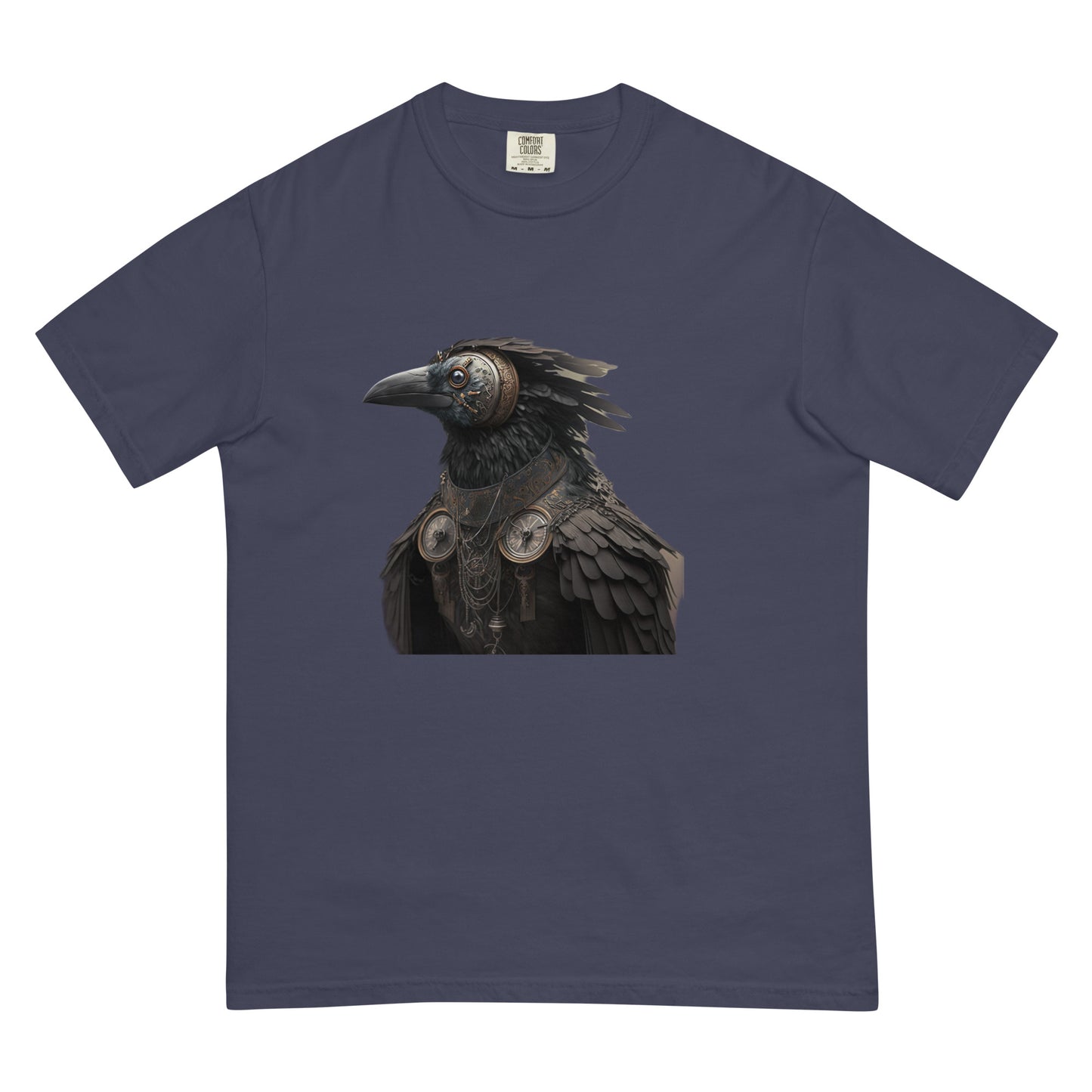 Steampunk Gothic Raven Crow heavyweight t-shirt