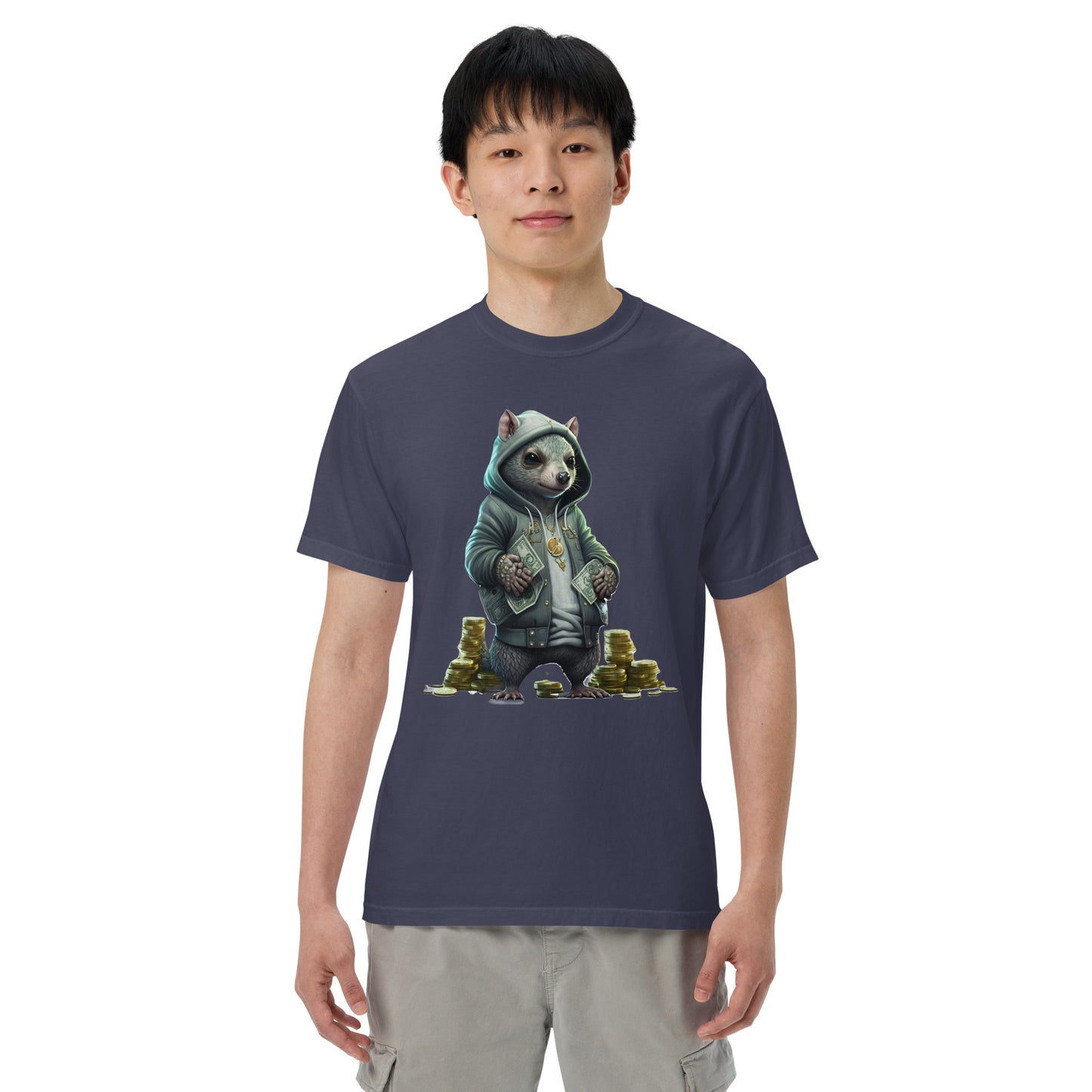 Slick Squirrel Men’s garment-dyed heavyweight t-shirt