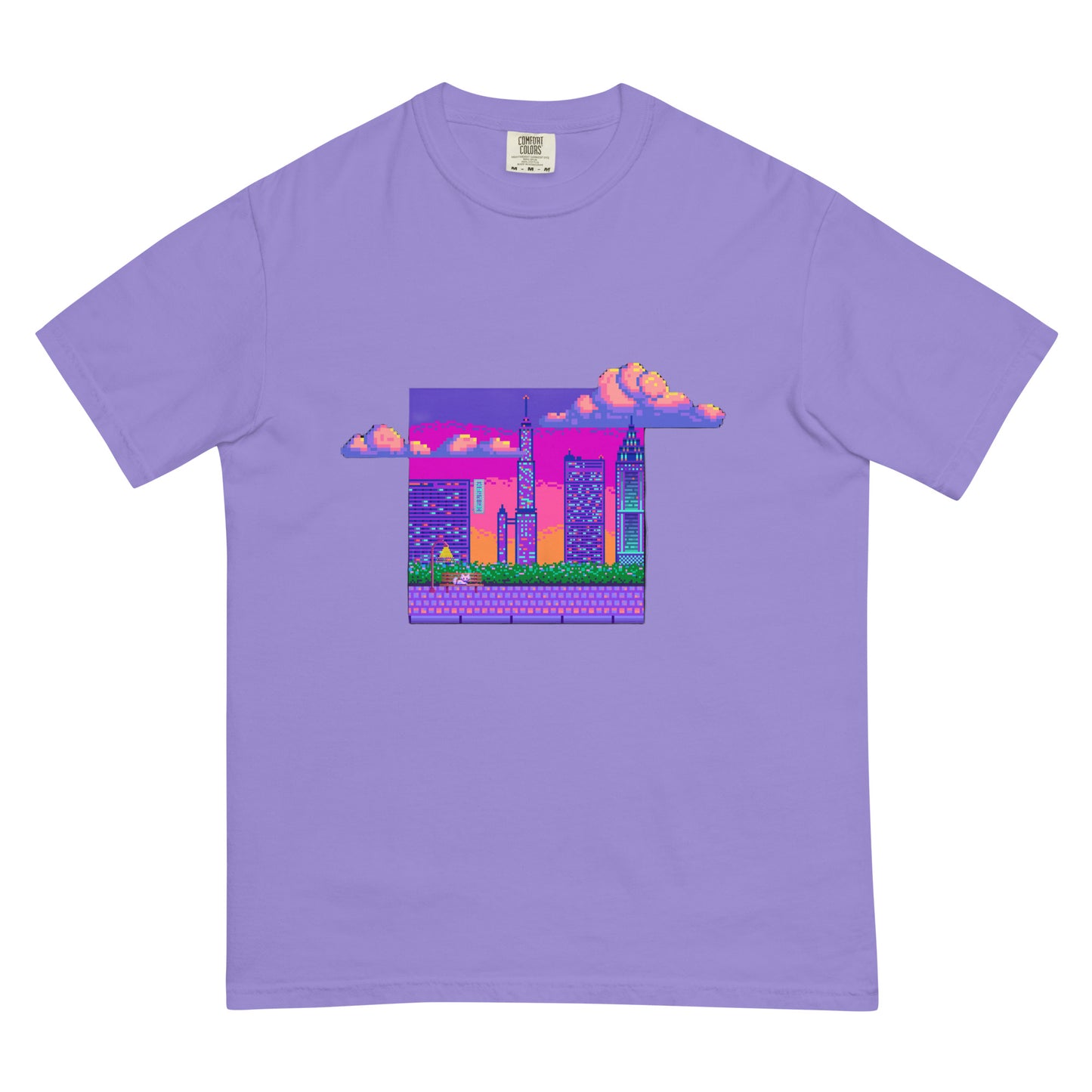 Pixel Scene heavyweight t-shirt