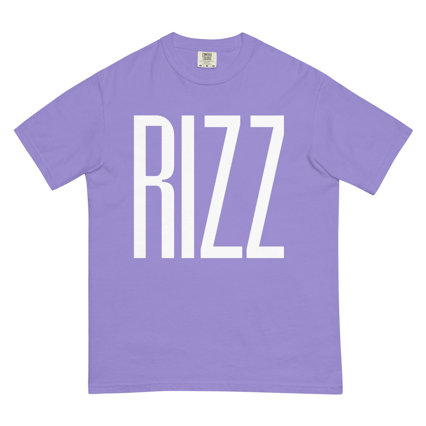 RIZZ White lettering Men’s garment-dyed heavyweight t-shirt