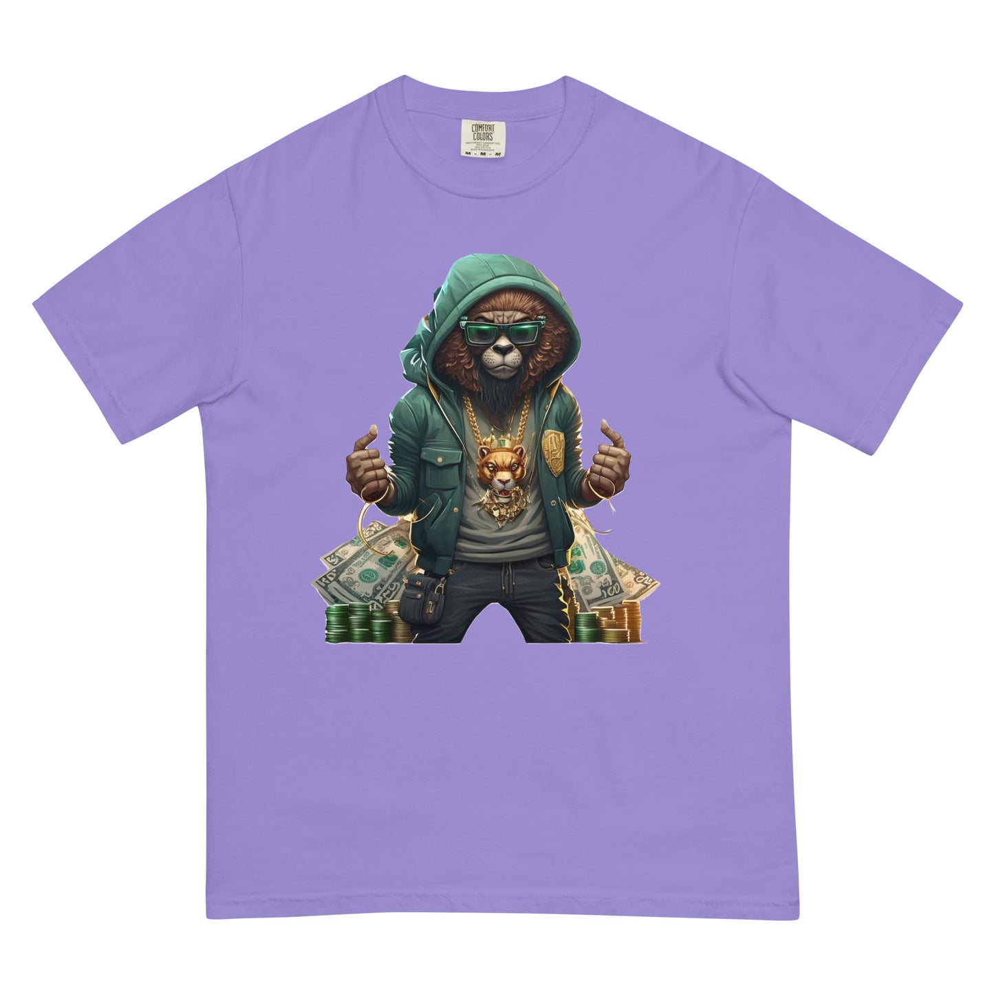 Leo the Lion Men’s garment-dyed heavyweight t-shirt