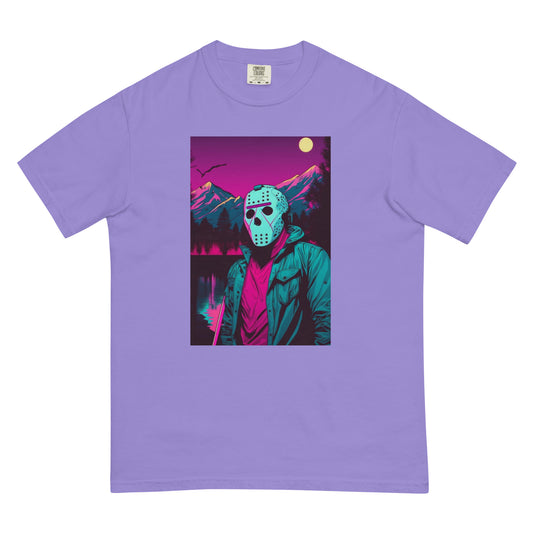 Vaporwave Killer Jason Voorhees Men’s garment-dyed heavyweight t-shirt