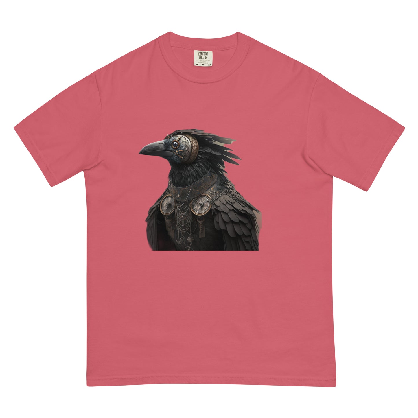 Steampunk Gothic Raven Crow heavyweight t-shirt