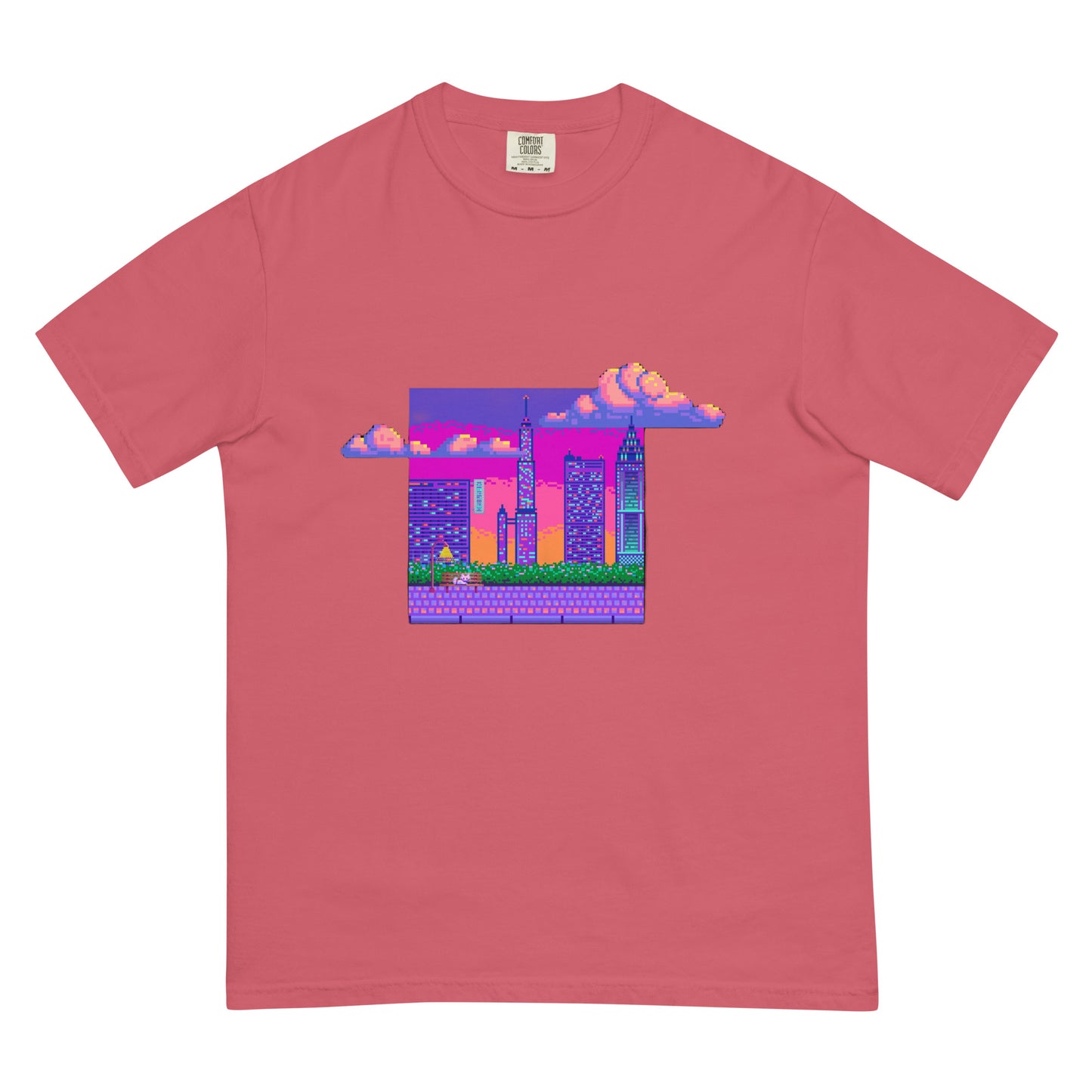 Pixel Scene heavyweight t-shirt