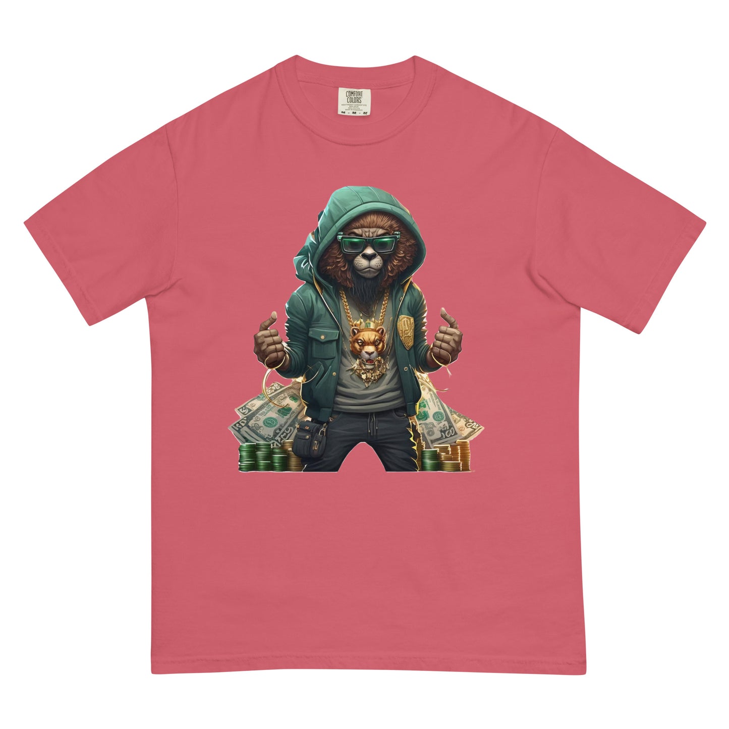 Leo the Lion Men’s garment-dyed heavyweight t-shirt