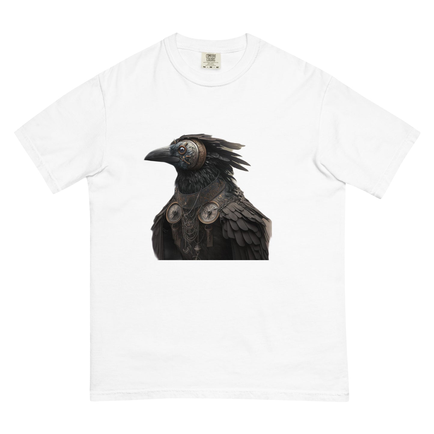 Steampunk Gothic Raven Crow heavyweight t-shirt