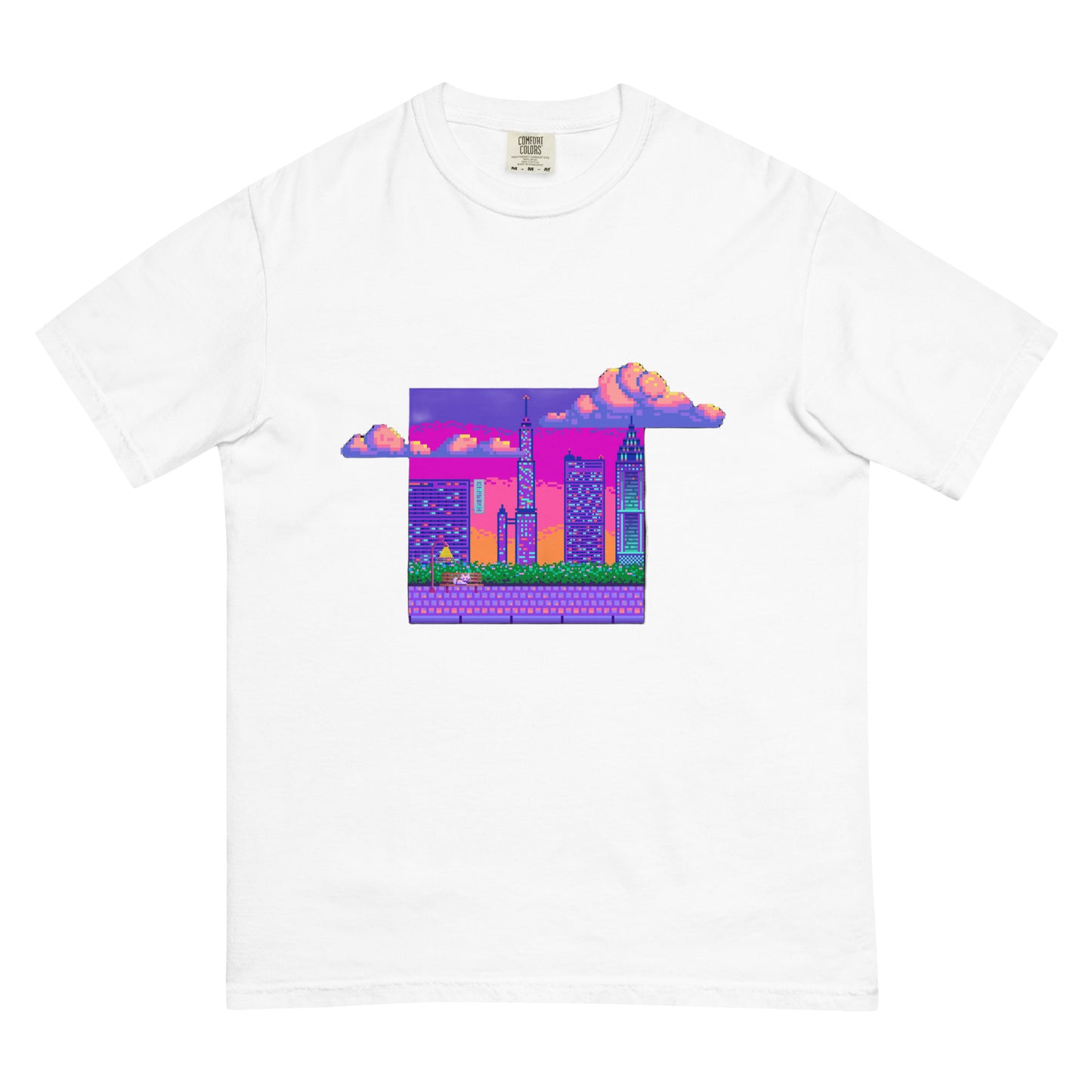 Pixel Scene heavyweight t-shirt