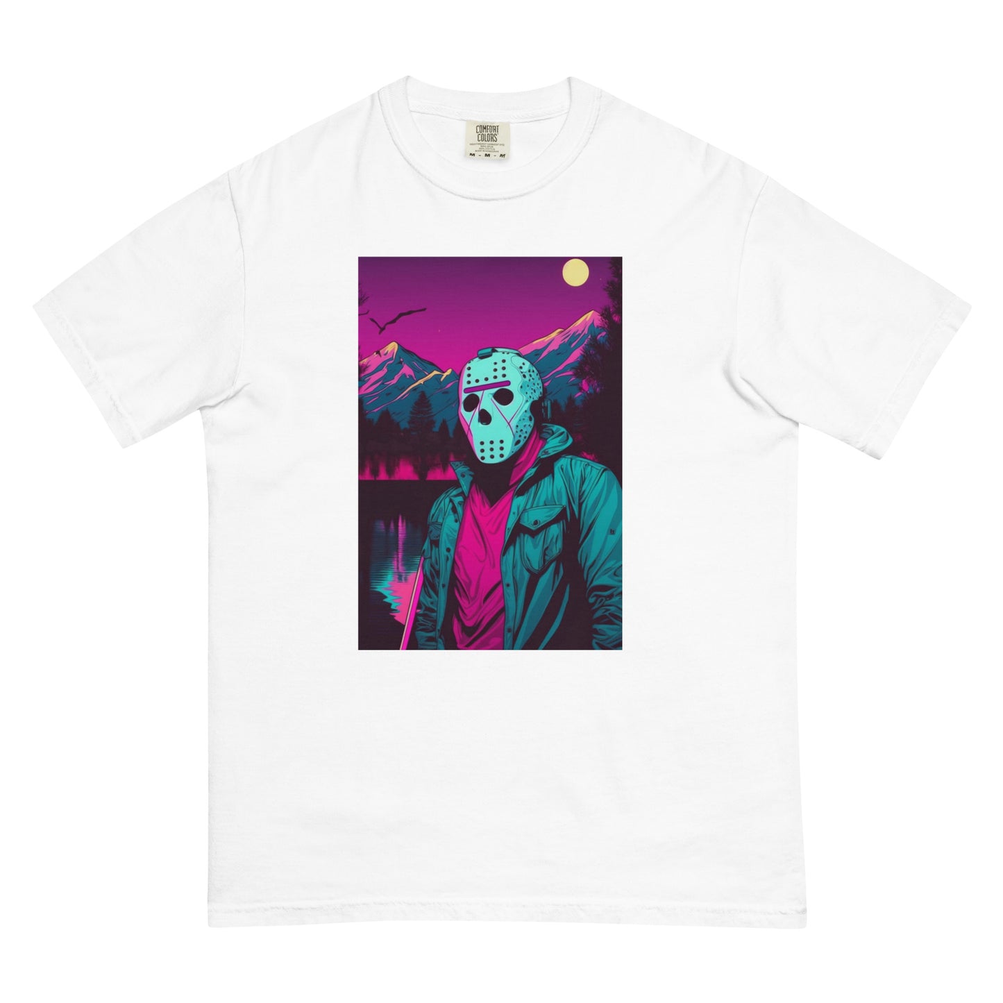 Vaporwave Killer Jason Voorhees Men’s garment-dyed heavyweight t-shirt