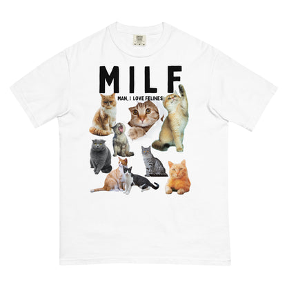 MILF Man, I Love Felines Men’s garment-dyed heavyweight cat t-shirt