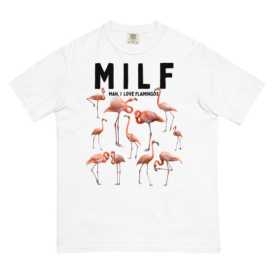 MILF Man I Love Flamingos Men’s garment-dyed heavyweight t-shirt