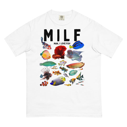 MILF Man, I Love Fish Men’s garment-dyed heavyweight t-shirt