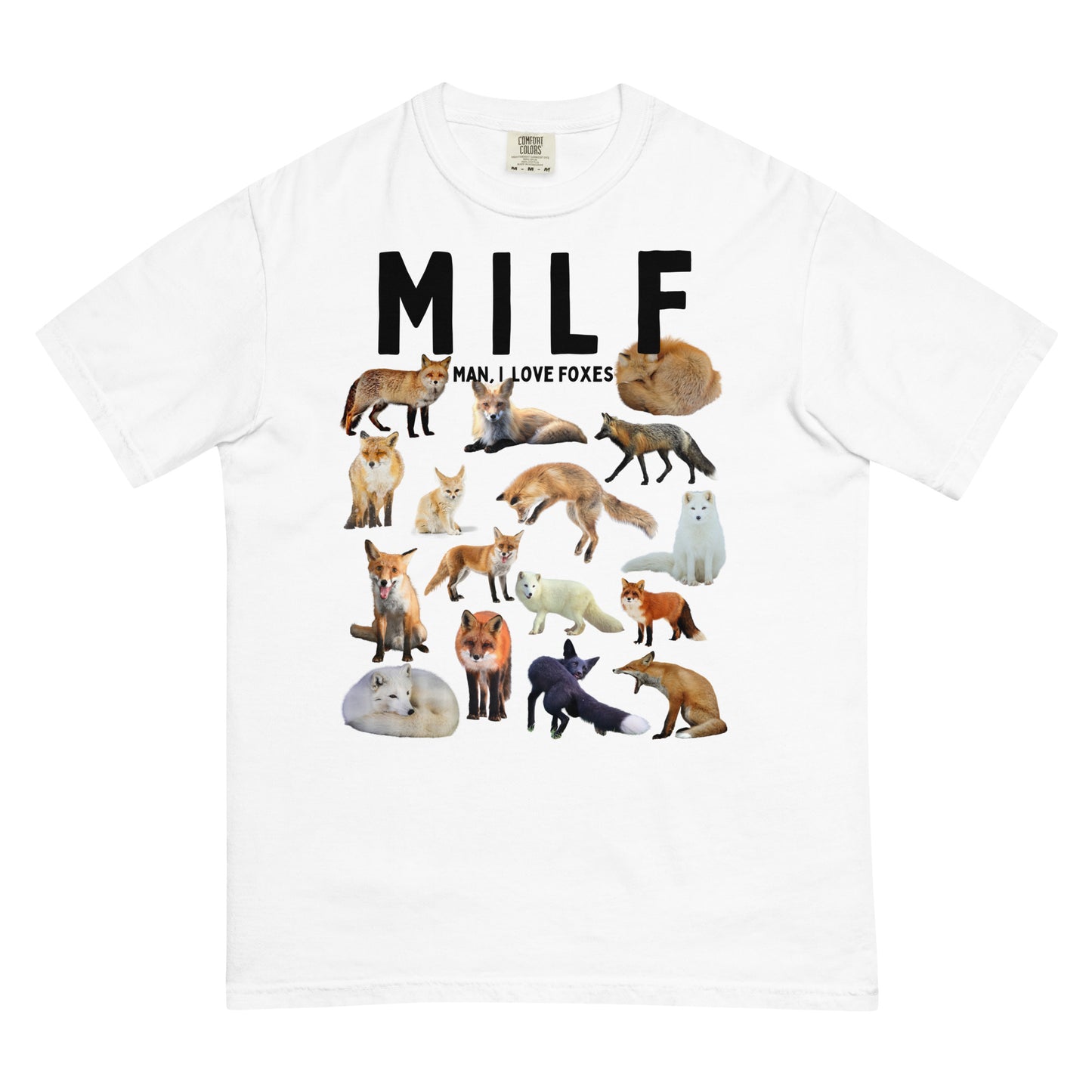 MILF Man, I Love Foxes Men’s garment-dyed heavyweight t-shirt