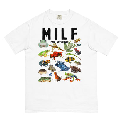 MILF Man, I Love Frogs Men’s garment-dyed heavyweight t-shirt