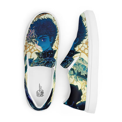 HANDMADE Anime Prince Men’s slip-on slides canvas shoes