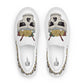 HANDMADE Ramen Noodle Skull Bowl Men’s slip-on slides canvas shoes