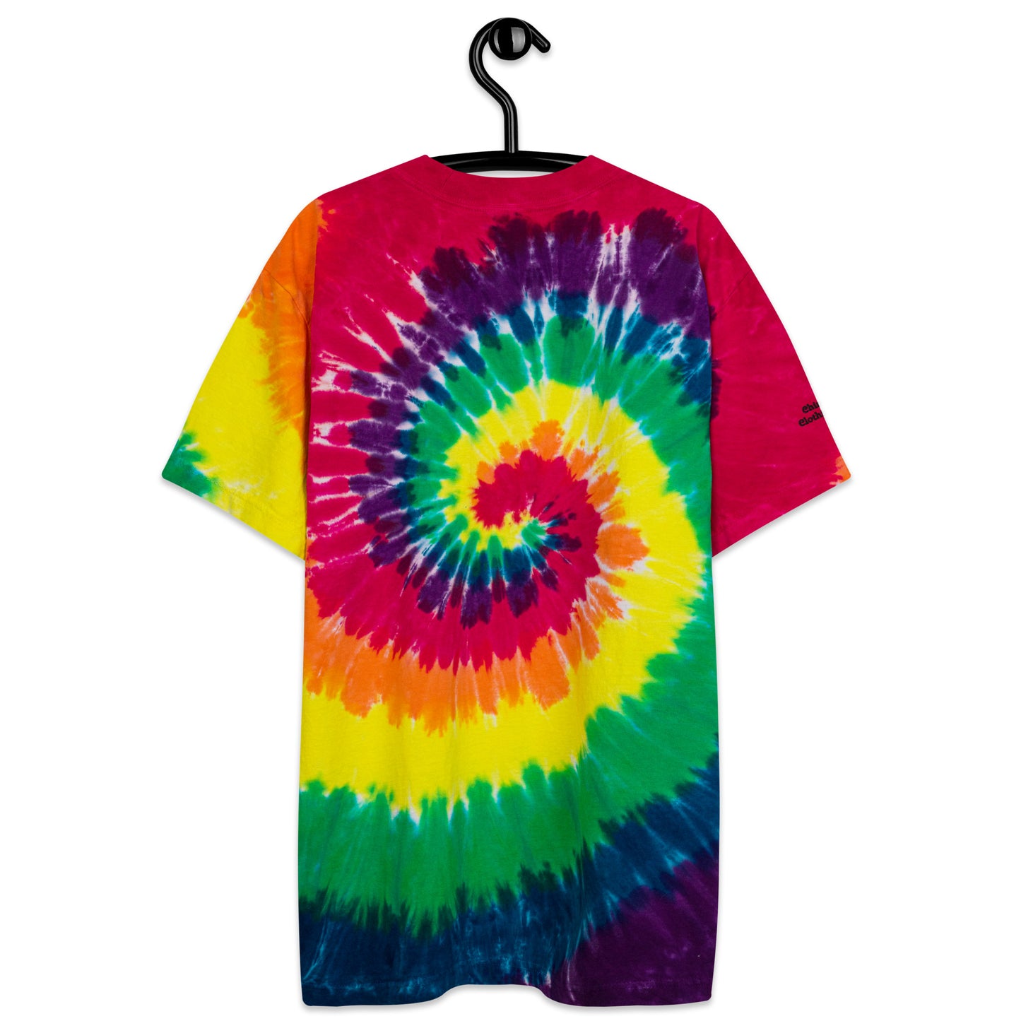 Mustache Sugar Skull Day of the Dead Oversized tie-dye Patch t-shirt