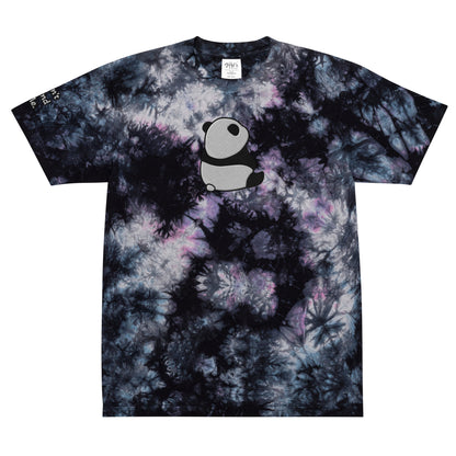 Don't Mind Me Panda Oversized tie-dye t-shirt