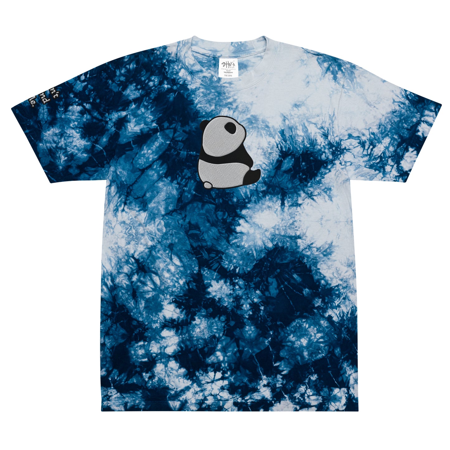 Don't Mind Me Panda Oversized tie-dye t-shirt