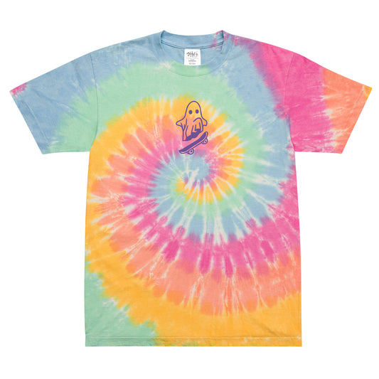 LIMITED EDITION Skating Ghost Oversized tie-dye t-shirt