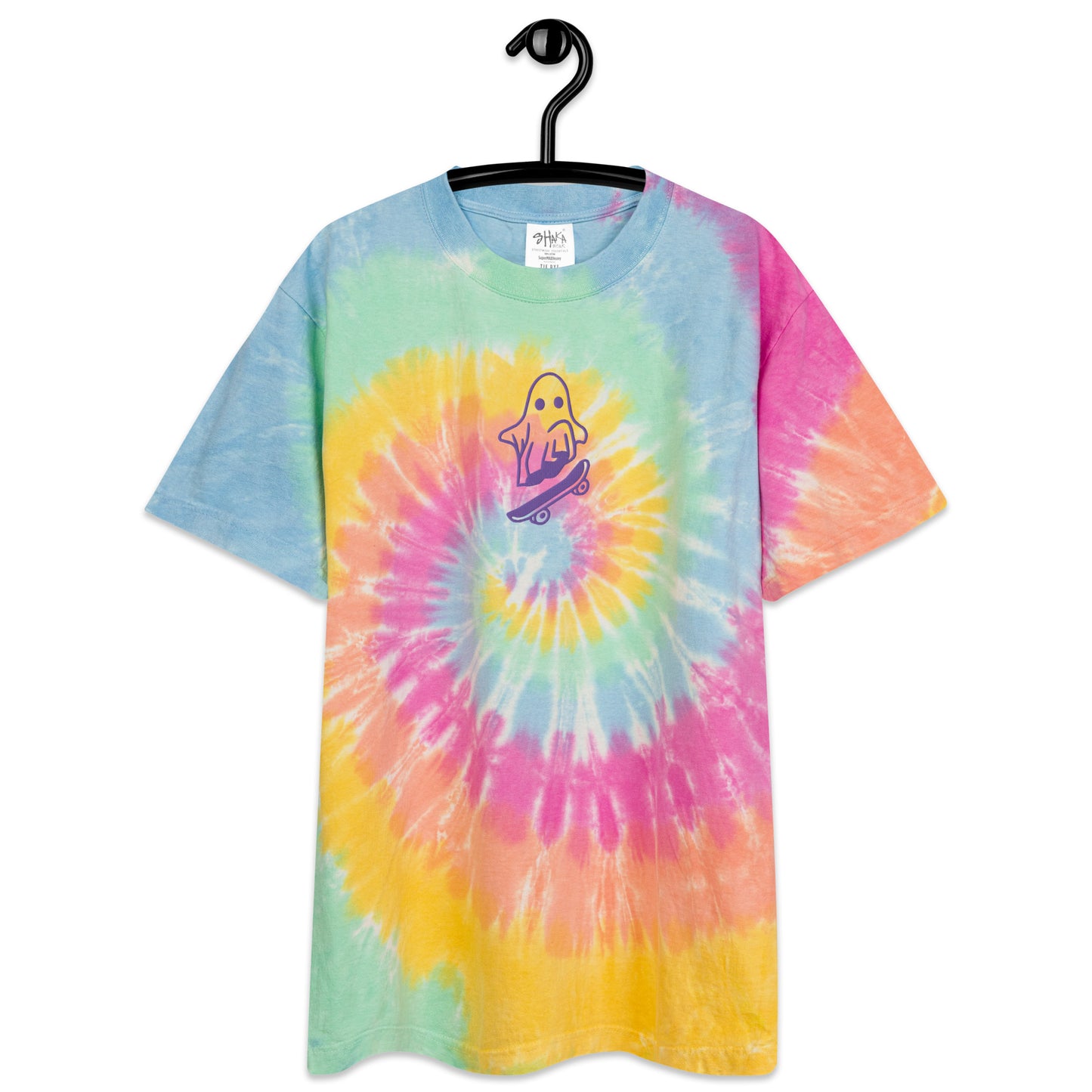 LIMITED EDITION Skating Ghost Oversized tie-dye t-shirt