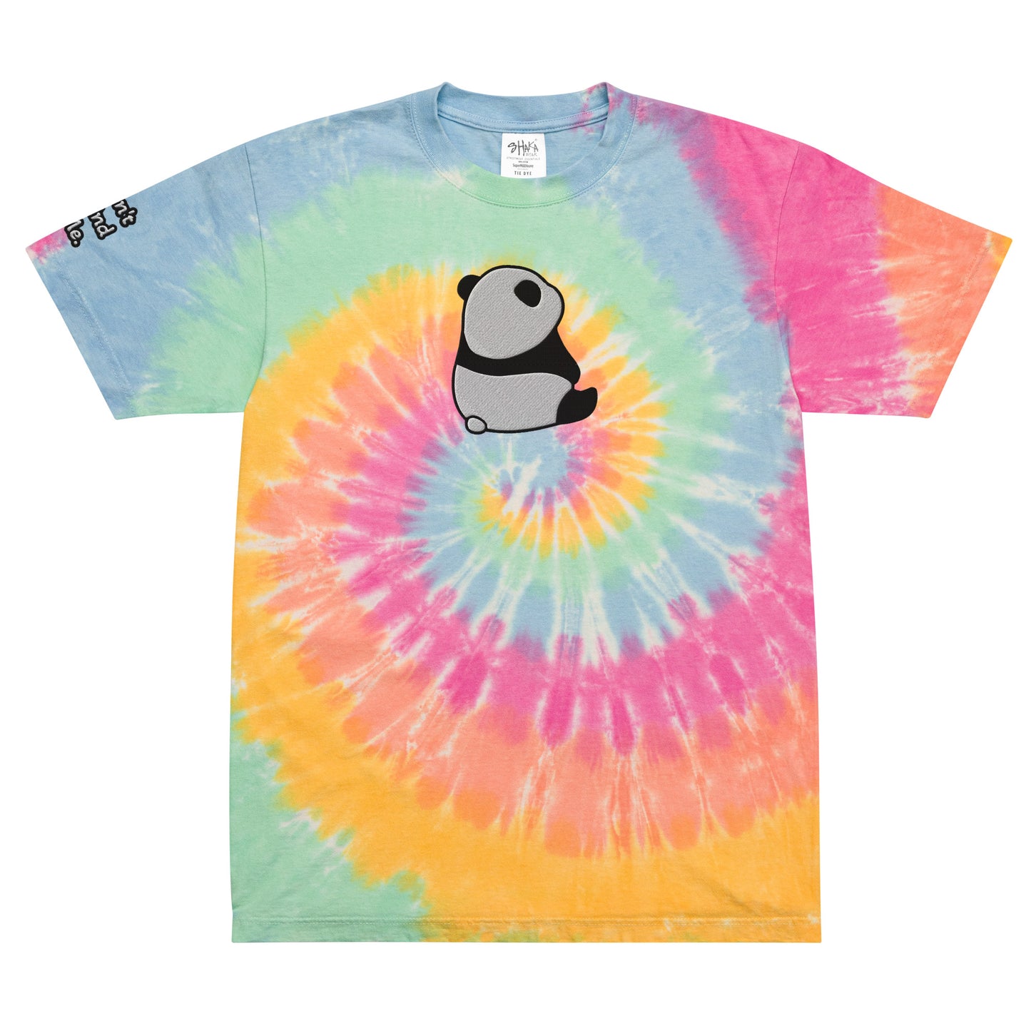 Don't Mind Me Panda Oversized tie-dye t-shirt