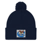Macaroon Cat Pom-Pom Beanie Hat