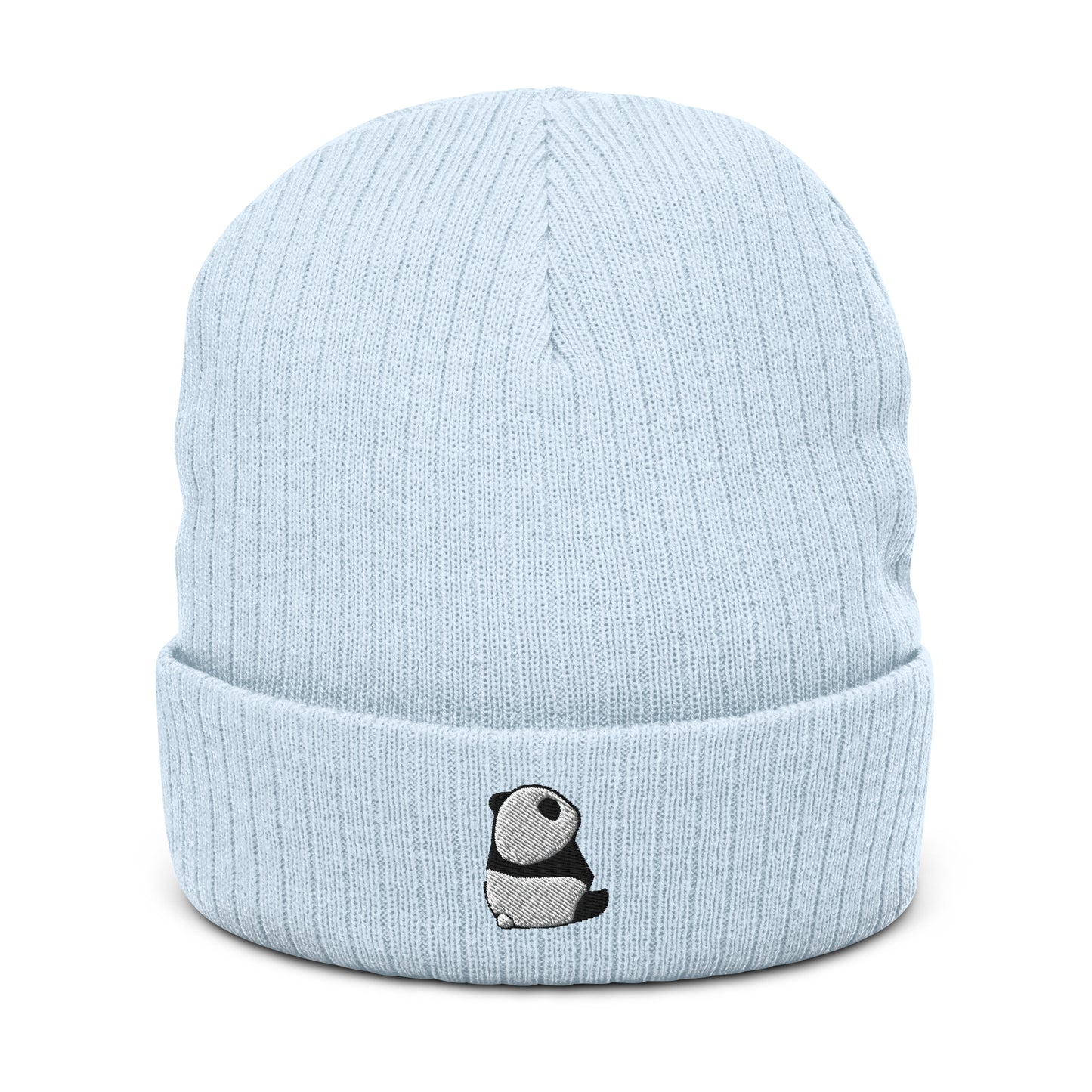 Panda Ribbed knit beanie Hat