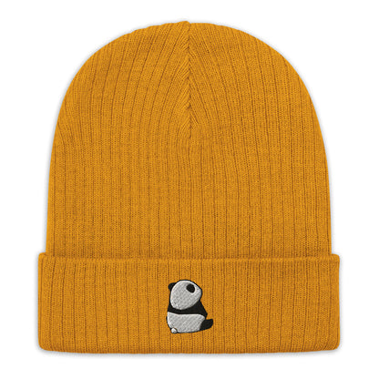 Panda Ribbed knit beanie Hat