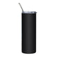 Punk Girl #1 Stainless steel tumbler cup with metal straw