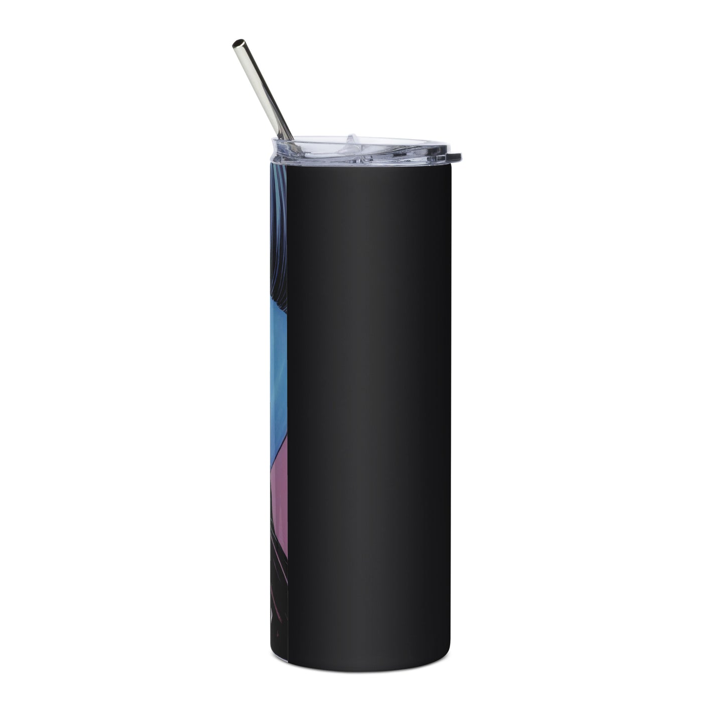 Punk Girl #3 Stainless steel tumbler with metal straw