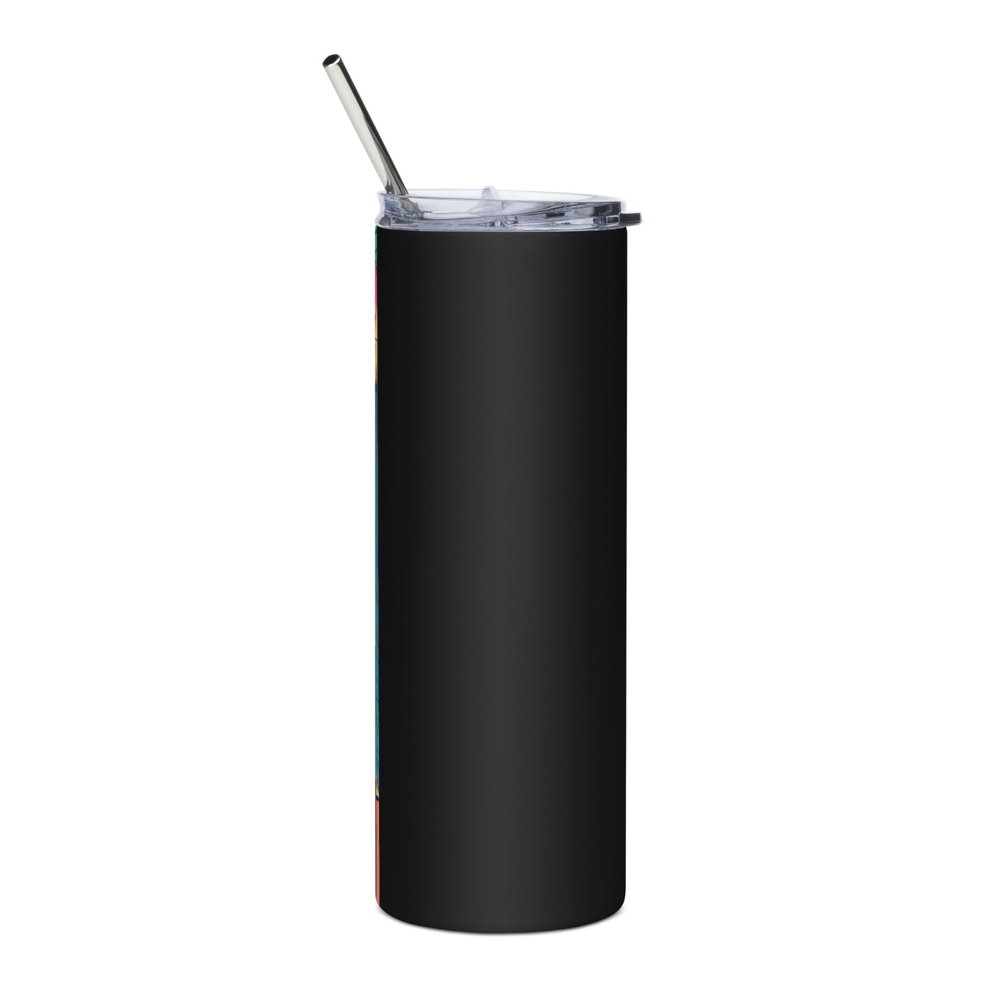 Hawaiian Beauty #2 Stainless steel tumbler cup with metal straw