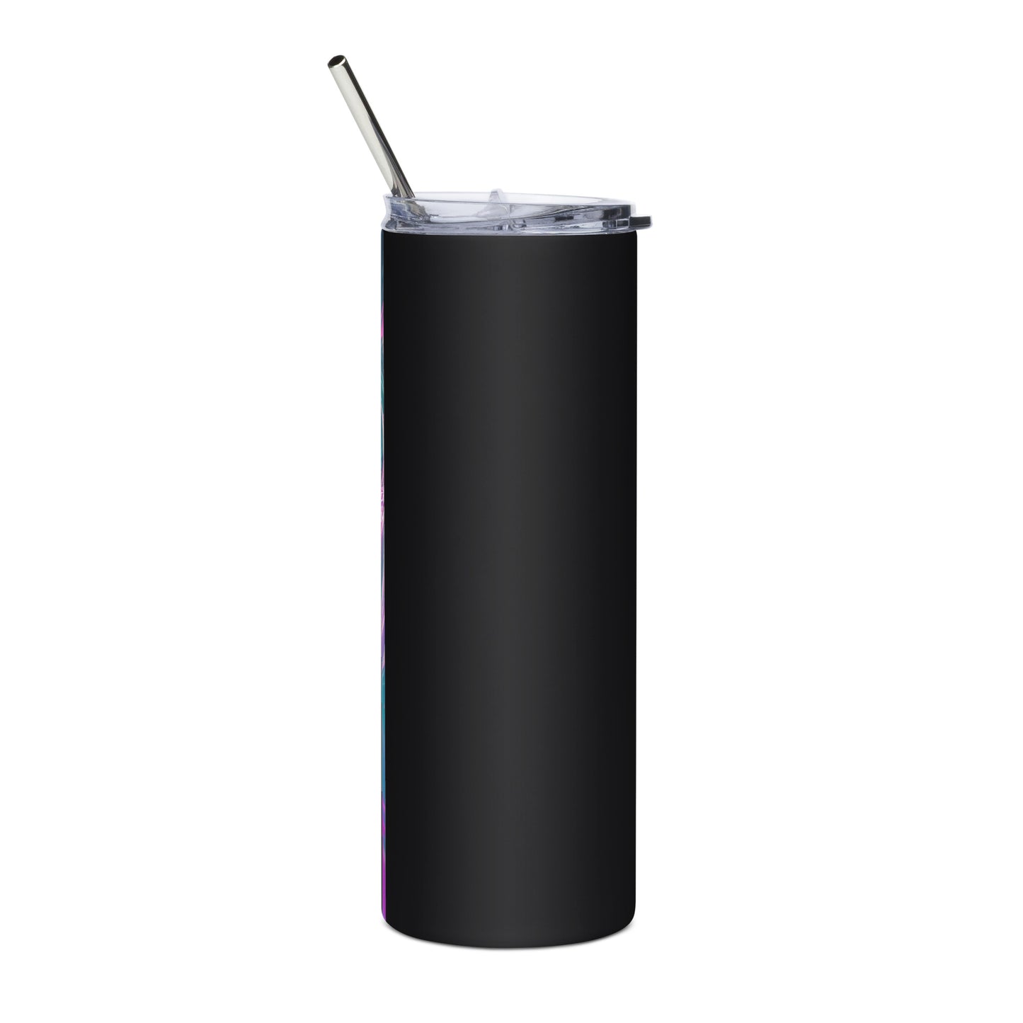 Anime Girl #2 Stainless steel tumbler cup with metal straw