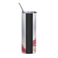 Anime Cat Girl #7 Stainless steel tumbler cup with metal straw