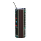 Hatsune Miku video game screen Stainless steel tumbler cup with metal straw